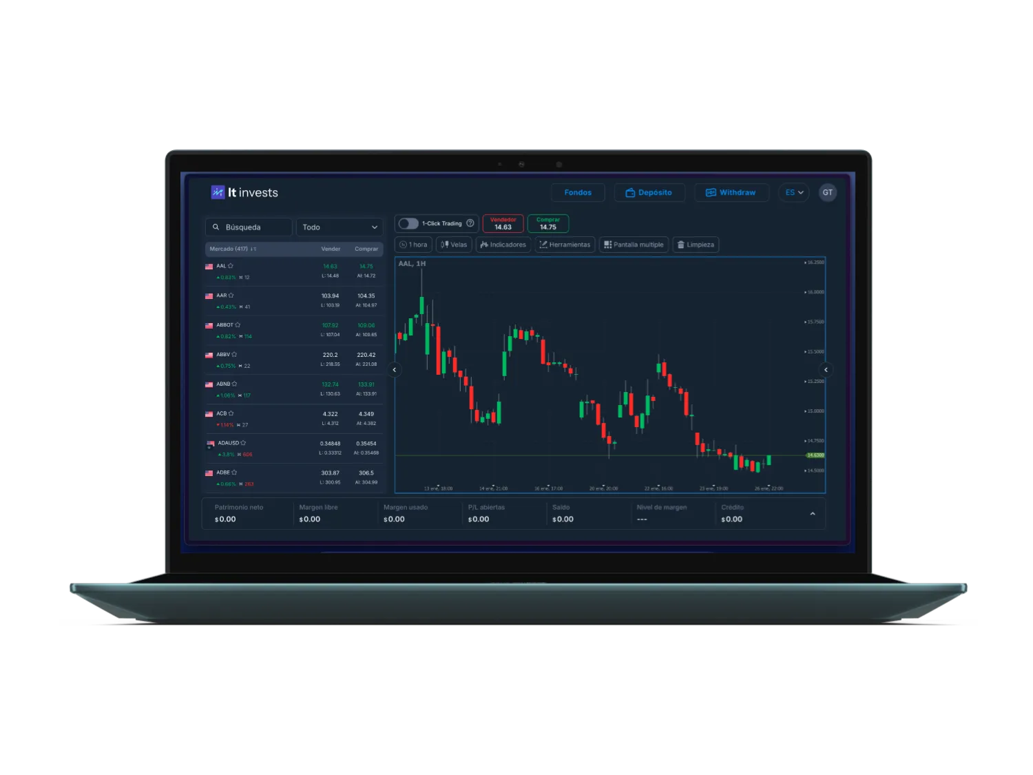 Plataforma de Capitaliso en escritorio y móvil